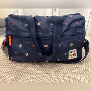 LeSportSac x Sesame Street Elmo Weekender Baby Bag Navy Adjustable Strap NWT